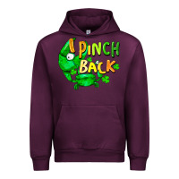 Mauve Wine I pinch back with crab st. patricks day Urban Hoodie - FaDigitalArtStudio