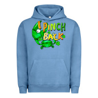 Pigment Pebble Blue I pinch back with crab st. patricks day Urban Hoodie - FaDigitalArtStudio