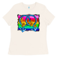 Bone lgbtq gender gay symbol Ladies Tee - HRA Design Shop
