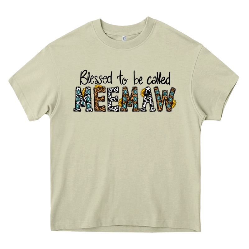 Blessed Meemaw Heavy Core Tee by CowhideDigitalArt | Teevron