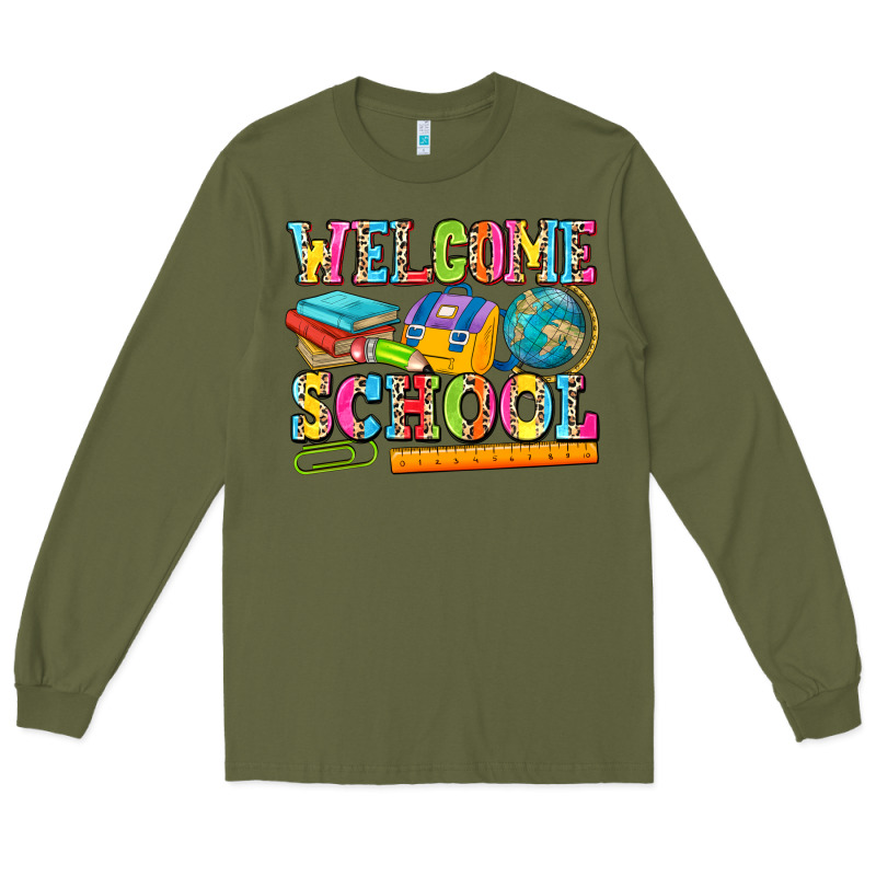 Welcome School Long Sleeve Tee by NancyCooperArtShop | Teevron