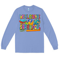 Colony Blue welcome school Long Sleeve Tee - NancyCooperArtShop