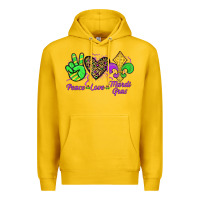 Lemon peace love mardi gras Premium Hoodie - JahusDesignShop