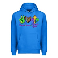 True Royal peace love mardi gras Premium Hoodie - JahusDesignShop