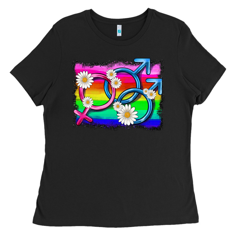 Lgbtq Gender Bisexuality Symbol Ladies Tee by HRA Design Shop | Teevron