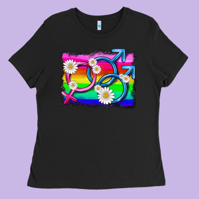 Lgbtq Gender Bisexuality Symbol Ladies Tee Designed By Hra Design Shop