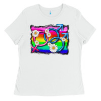 White lgbtq gender bisexuality symbol Ladies Tee - HRA Design Shop