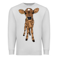 Dove Grey Baby cow Premium Sweatshirt - HowdyJamesFarm
