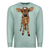 Seafoam Baby cow Premium Sweatshirt - HowdyJamesFarm