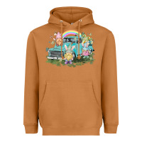 Meerkat Easter gnomies with truck Easter Day Heavyweight Hoodie - HowdyJamesFarm