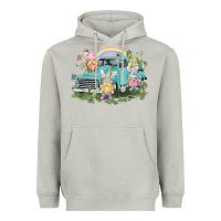 Moon Dust Easter gnomies with truck Easter Day Heavyweight Hoodie - HowdyJamesFarm