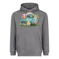 Storm Easter gnomies with truck Easter Day Heavyweight Hoodie - HowdyJamesFarm