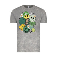 Cloud Rock st patricks day green smile Vintage Tee - MaliasSmallBusiness