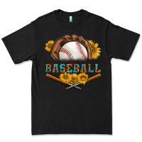 Black western baseball with sunflower Premium Tee - BundleAndBundleShop