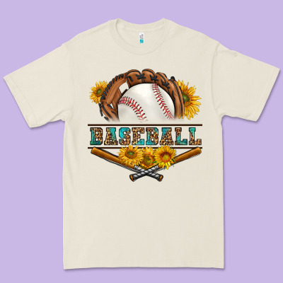 Western Baseball With Sunflower Premium Tee Designed By Bundleandbundleshop