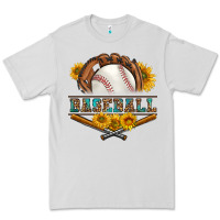 Dove Grey western baseball with sunflower Premium Tee - BundleAndBundleShop