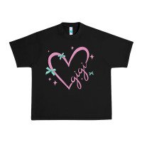 Black gigi with heart and ribbons Urban Heavy Tee - MaliasSmallBusiness