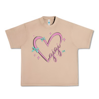 Burro gigi with heart and ribbons Urban Heavy Tee - MaliasSmallBusiness