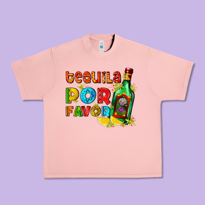 Tequila Porfavor Urban Heavy Tee Designed By Adodesignshop