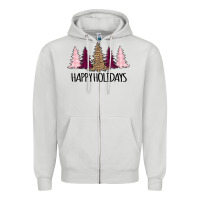 Happy Holidays Tree Zipper Hoodie | Teevron