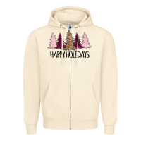 Sandshell Happy Holidays Tree Zipper Hoodie - Bettercallsaul