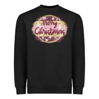 Black merry christmas pink Heavyweight Sweatshirt - MaliasSmallBusiness