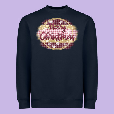 Merry Christmas Pink Heavyweight Sweatshirt Designed By Maliassmallbusiness