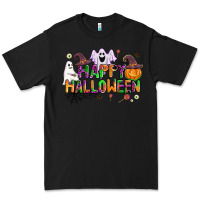 Black happy halloween Premium Tee - AdoDesignShop