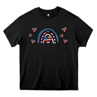 Black american flag rainbow 16oz libbey cup Heavy Core Tee - HRA Design Shop