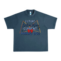 Midnight Navy future ladies man current mamas boy Urban Heavy Tee - MaliasSmallBusiness