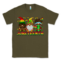 Army Green June Teenth Gnomes Classic Tee - CowhideDigitalArt
