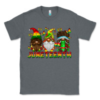 Charcoal Heather June Teenth Gnomes Classic Tee - CowhideDigitalArt