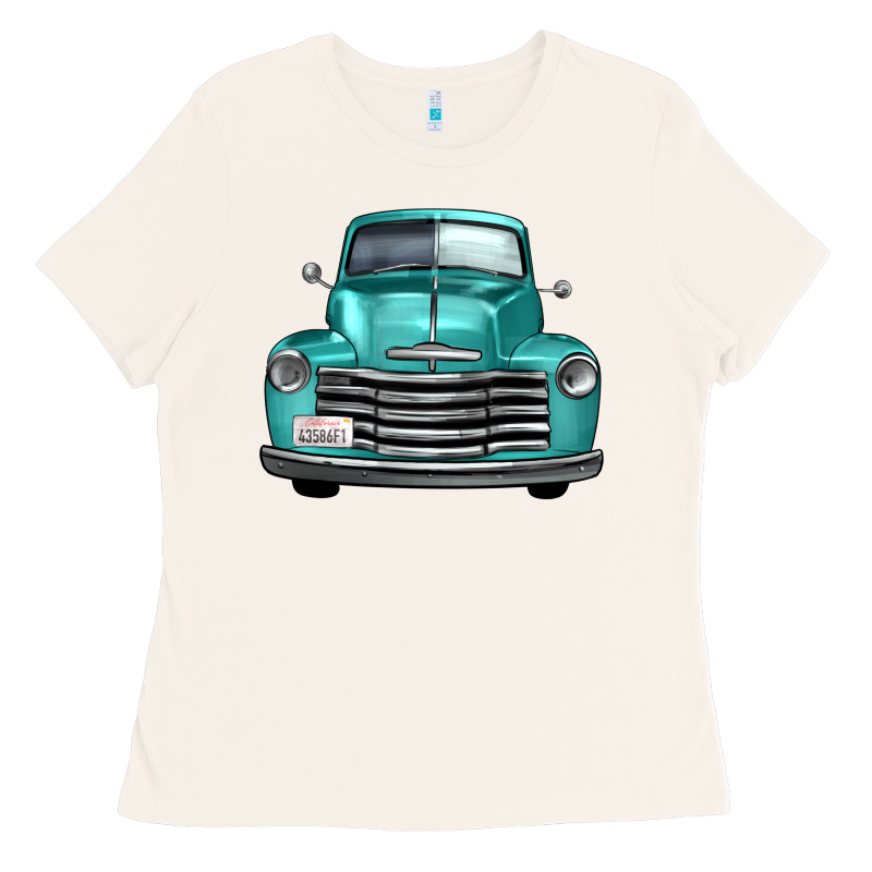Western Truck Front View Ladies Tee by FaDigitalArtStudio | Teevron