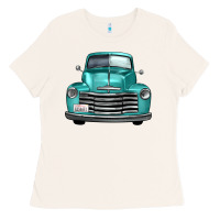 Bone western truck front view Ladies Tee - FaDigitalArtStudio