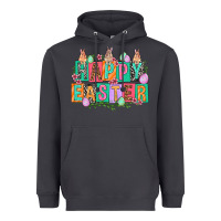 Smoke Happy Easter with plate letters Easter Day Heavyweight Hoodie - HowdyJamesFarm