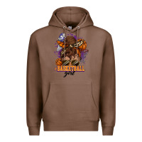 Chestnut Messy bun Basketball girl Premium Hoodie - HowdyJamesFarm