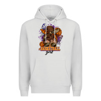 Dove Grey Messy bun Basketball girl Premium Hoodie - HowdyJamesFarm
