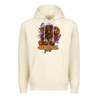 Sandshell Messy bun Basketball girl Premium Hoodie - HowdyJamesFarm