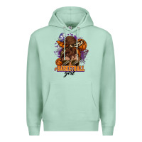 Seafoam Messy bun Basketball girl Premium Hoodie - HowdyJamesFarm