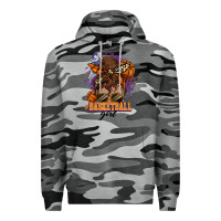 Slate Camo Messy bun Basketball girl Premium Hoodie - HowdyJamesFarm