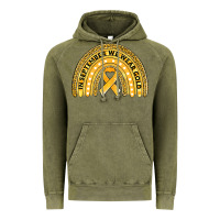 Vintage Olive Childhood cancer awareness rainbow Vintage Hoodie - Jasminsmagicworld