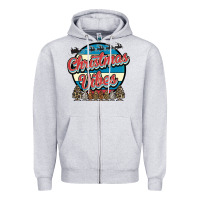 Heather Grey Christmas Vibes Zipper Hoodie - Bettercallsaul