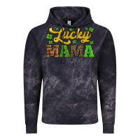 Cloud Black lucky mama st patricks day Vintage Hoodie - Jasminsmagicworld