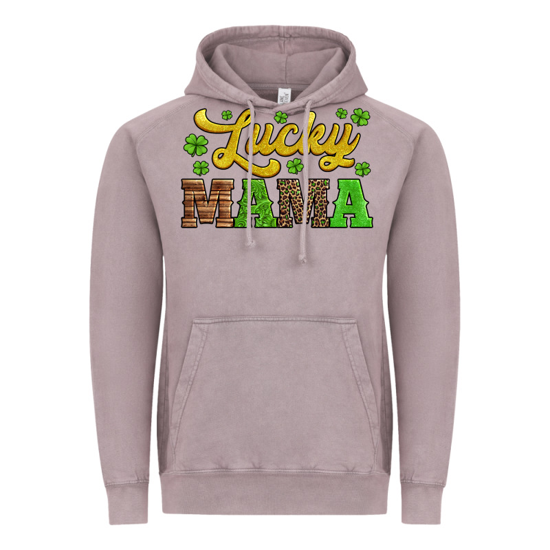 Lucky Mama St Patricks Day Vintage Hoodie by Jasminsmagicworld | Teevron