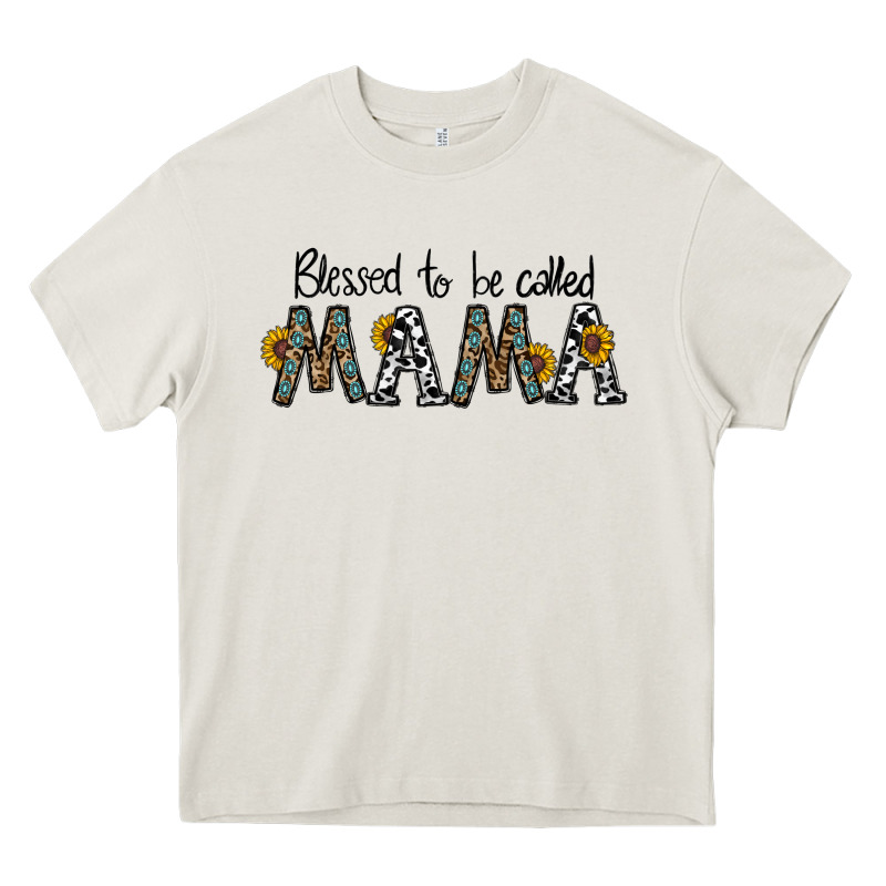 Blessed To Be Called Mama Heavy Core Tee by CowhideDigitalArt | Teevron
