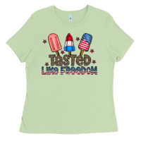 Matcha tasted like freedom Ladies Tee - CowhideDigitalArt