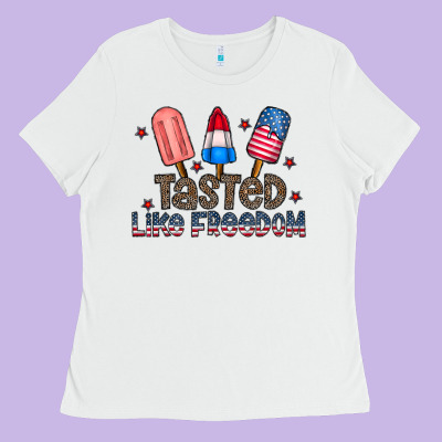 Tasted Like Freedom Ladies Tee Designed By Cowhidedigitalart