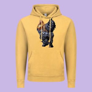 Brahma Rooster Vintage Hoodie Designed By Lillyallendesigns