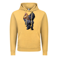 Vintage Mustard Brahma Rooster Vintage Hoodie - LillyAllenDesigns
