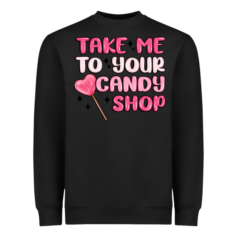 Take Me To Your Candy Shop Heavyweight Sweatshirt by MaliasSmallBusiness | Teevron